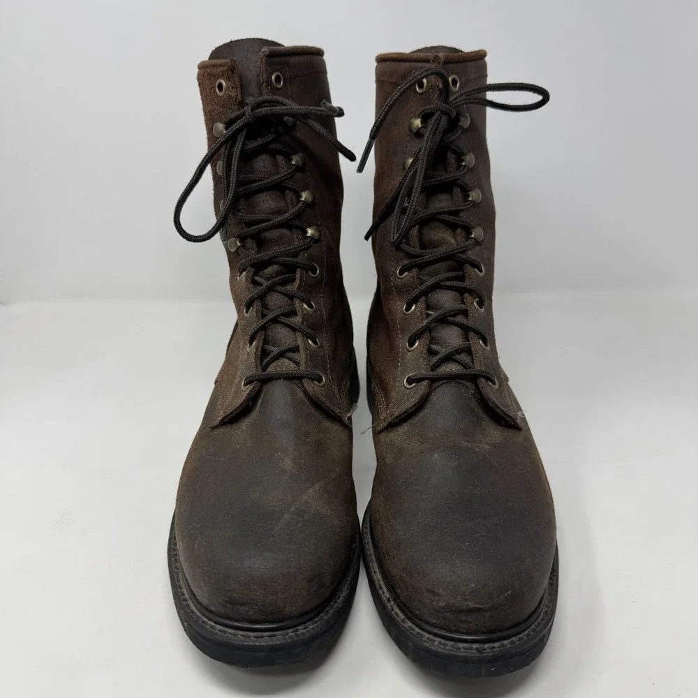Justin Brown Leather Work‎ Boots Style 0472 Made In USA Men's Size 10.5 EE